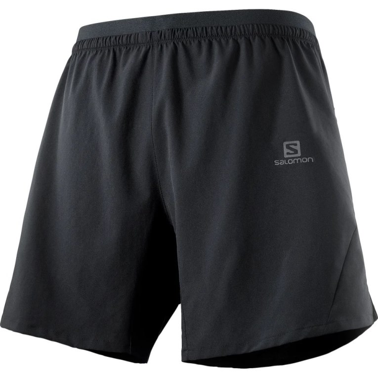 Black Salomon Cross 7'' No Liner Men's Shorts | PH 72564K